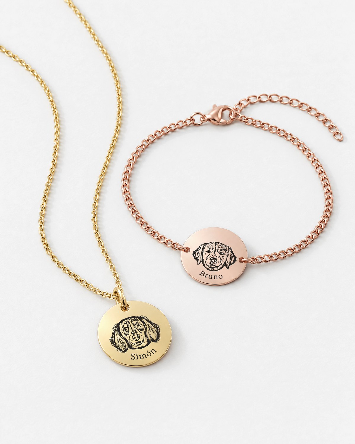 Collar Pet Face y Pulsera Pet Face juntos