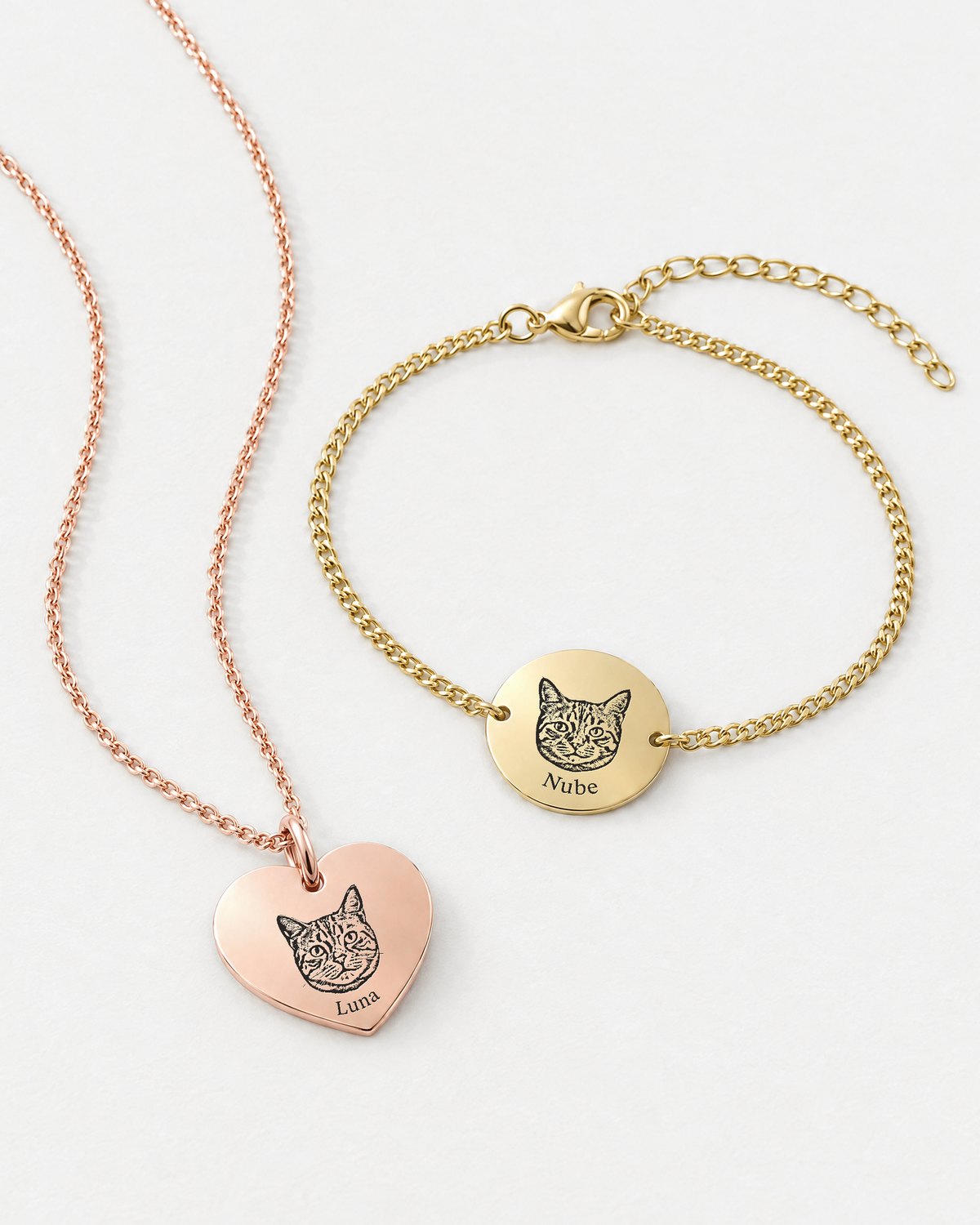 Collar Pet Face Love y Pulsera Pet Face juntos